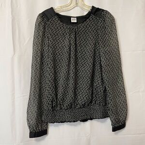 Vero Moda Patterned Blouse Black Women's Medium